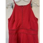 By And By Juniors Red Sleeveless Halter Style Mini Dress Fit & Flare Size 13 Photo 1