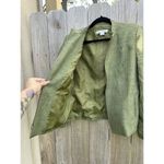 Rafael‎ Woman’s Jacket Blazer full zip Green Career Dress Size 14 Fall Winter Photo 6