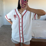 Vintage Detroit Red wings cotton jersey tee Size L Photo 0