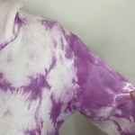 Aviator Nation  hand dyed white and purple tie dye raw neck hoodie size XS Photo 10