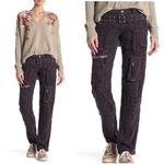 Johnny Was  Embroidered Cargo Navy Pants Photo 1