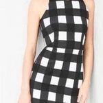 Banana Republic  Plaid Black White Business Workwear Pencil Dress Sz 12 T Photo 0