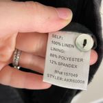 Banco Black Linen Utility Belted Romper Small Photo 6