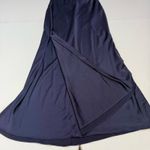 Fame and Partners  Francois Gown navy blue silky cocktail dress Size 14 Photo 4