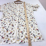 Disney Vintage All Over Printed Mickey Mouse Top Snap Button Short Sleeve Sz XL Photo 8