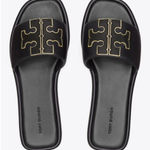 Tory Burch NWT Double-T Leather Sport Slide Sandals – Women’s Size 9 Photo 0