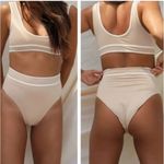 Stone Fox Swim Stone‎ Fox SWIM DHALIA Top in Frappe SMALL NWT Photo 1