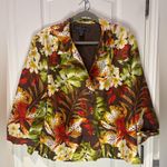SilkLand Women's Tropical fall Floral Blaser Photo 0