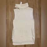 Banana Republic  Off-White Sleeveless Turtleneck Sweater Photo 1