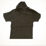 Ellen Parker Grey Cable Knit Short Sleeve Sweater Dress Gray Size undefined Photo 4