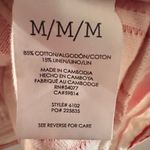 CAbi Anthropologie‎ Brunch Top #6102 Awning Stripe Linen Cotton Blend Medium Top Photo 13