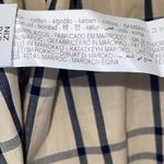 ZARA  Beige and Navy Checkered Shirt Photo 6