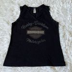 Harley Davidson Motorcycles Barnett Classic Notch Tank top size Large Black Photo 1