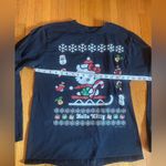 Sanrio Hello Kitty Ugly Christmas Sweater Black Long Sleeved T-Shirt, OS Photo 2