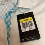 Nike  Dri-FIT Gingham Polo Small White/Clearwater Photo 3