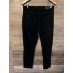 Pistola  Nico Mom Straight Leg Jeans Size 28 Black Distressed Hem Butterfly Photo 7