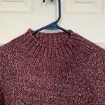 1. State  Mock‎ Neck Pullover Wool Blend Knit Sweater Burgundy XS Photo 3