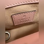 Gucci  GG Marmont Calfskin Chevron Matelasse Double G Shoulder Bag Chain Belt Bag Photo 9