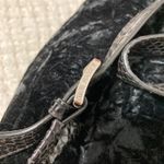 Steve Madden Black Crushed Velvet Mini Backpack with front flip pockets Photo 9