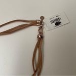 Loft  Triple Strand Leather and Bead Necklace Photo 2