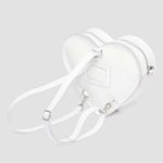 Dr. Martens NWT Ultra RARE White Heart Bag Patent Leather Discontinued Gothic Photo 1