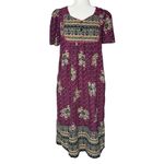 Vintage Sara Morgan Dress M Midi Lounge Muumuu Boho Cottage Modest Traditional Size M Photo 2