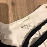 Athleta Mod Strappy back swimsuit top white black blue size medium Photo 2