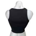 ZARA Women's Black Rib Knit Sleeveless Racerback Pullover Crop Tank Top Size S Photo 1
