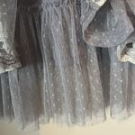 Ryu  Women’s Grey Cream Lace & Tulle Mini dresses sz Small Photo 3