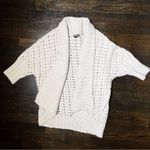 EXPRESS  Cream Wool Blend Loose Knit 3/4 Sleeve Open Front Cardigan Sweater Photo 0