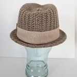 Tarnish Taupe Knit Fedora with Tan Bow New With Tags Brown Photo 2