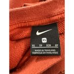 Nike ‎ Womens XS Cropped Sweatshirt Orange Beaded Swoosh Pullover Top oversized Photo 2