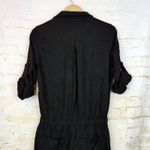 Bella Dahl  Jumpsuit Womens S Black Roll Sleeve Utility Lyocell Rock Grunge Boho Photo 11