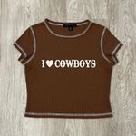 cowboys shirt Brown Size M Photo 0