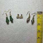 Christmas Earrings‎ Green Photo 1