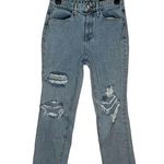 Rag and Bone Women Jeans Ankle Cigarette Madison Distressed Ripped Mid-Rise Sz. 25 Photo 0