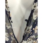 ASTR Navy Floral Sleeveless Romper Womens M V-Neck Summer Weekend Playsuit Photo 4