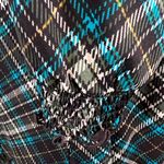 Cato Long sleeve smocked vneck brown and teal plaid top size large Photo 3