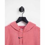 Nike  Mini Swoosh Oversized Plush Hoodie in Archaeo Pink Photo 1