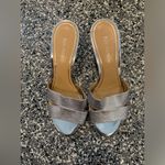 Enzo Angiolini PRELOVED  METALLIC SILVER MULES Photo 1