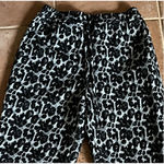 ZARA  Womens Black Gray Leopard Animal Print High Waist Wide Leg Dress Pant XS Photo 6