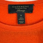 Charter Club  Luxury Orange Soft Cashmere Classic Fit Crewneck Sweater Size Small Photo 5