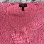 Talbots  Womens Neon Pink Barbie Cable Sweater, size small petite Photo 1