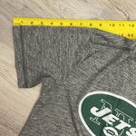 NFL Team Apparel Heather Gray NY Jets Football Women's Short Sleeve Tee Size S Photo 8