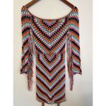 Boho Dress Coverup Crochet S/M Hippie Fringe Festival Beach Hers Collection Size undefined Photo 7