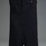 Sunday in Brooklyn NWT Anthropologie  Black Midi Cargo Skirt Size Small NEW Black Photo 0