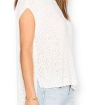 ATM Anthony Thomas Melillo Diagonal Stitch Knit Pullover Boat Neck Top Ecru White Size Medium Photo 1