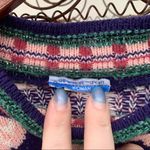 Vintage Ship’n’Shore rose floral striped sweater granny Size L Photo 1