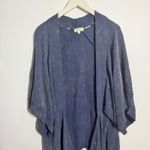 Umgee Kimono Women M Blue Dark Boho Minimal Lagenlook Modest Versatile Fall Top Photo 2