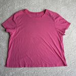Women's Lululemon Size 8 Pink Short Sleeve Basic Tshirt Athletic Gym Cropped Photo 0